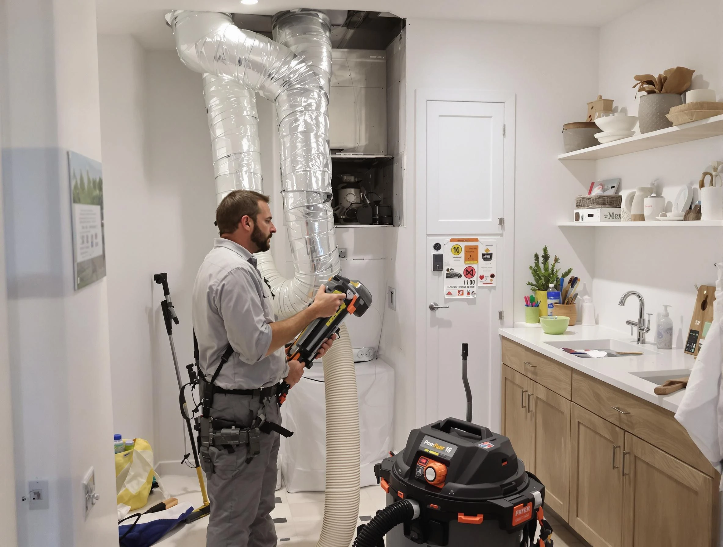 Clogged Dryer Vent Cleaning in Layton