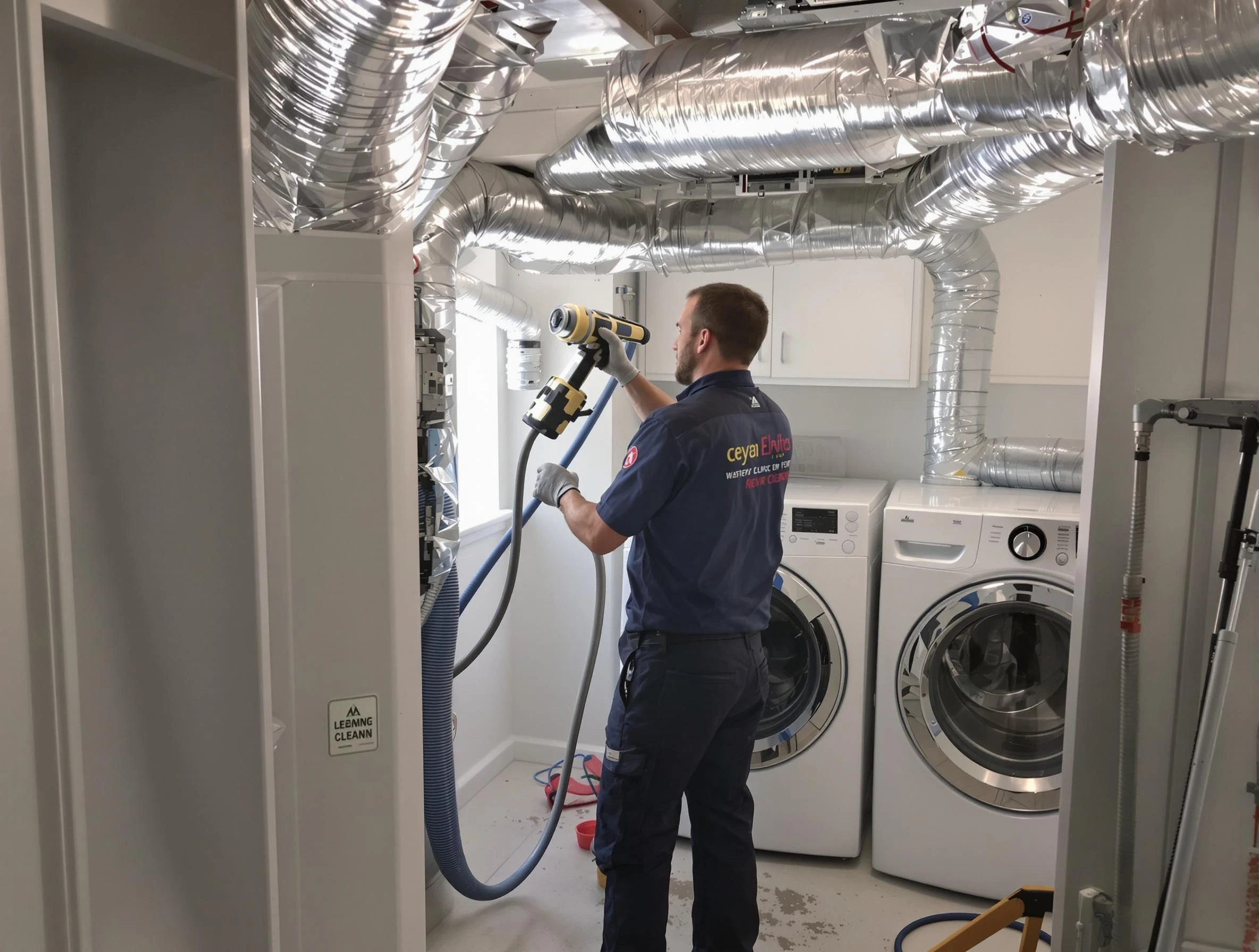 Layton Dryer Vent Cleaning specialist using advanced equipment for thorough duct cleaning in Layton