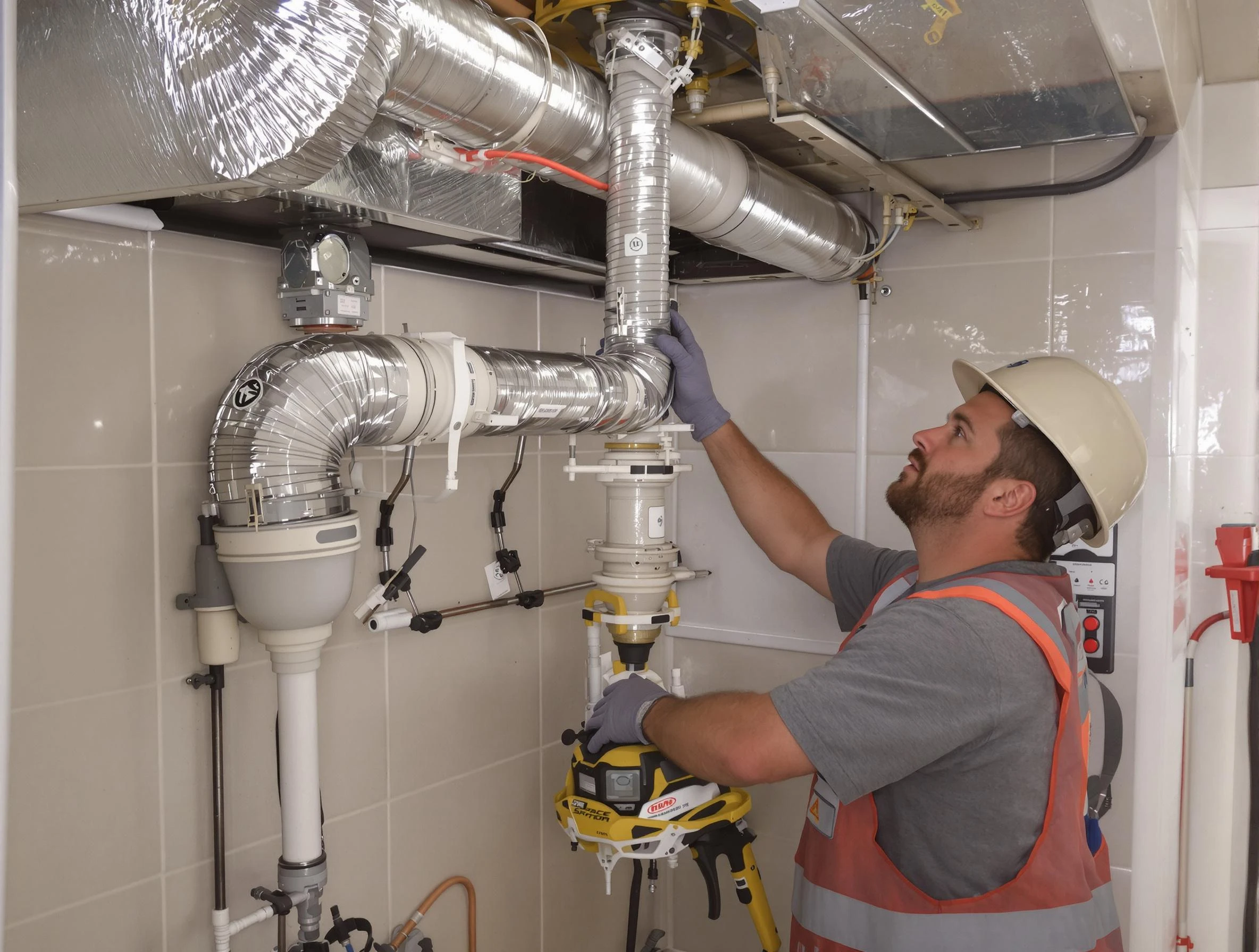 Layton Dryer Vent Cleaning expert performing professional dryer vent repair and installation in Layton